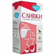 купить Профессиональные сливки для взбивания Чудское Озеро" 33% 1л  в интернет-магазине
